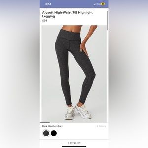 ALO grey leggings